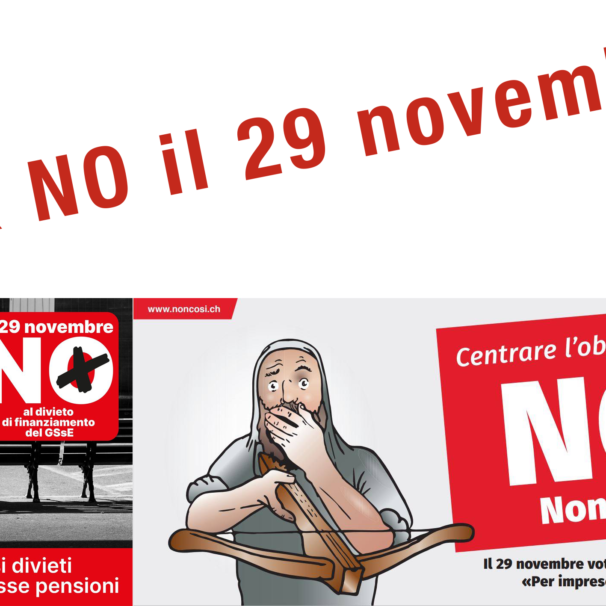 UDF Ticino dice 2 x NO il 29 novembre!
